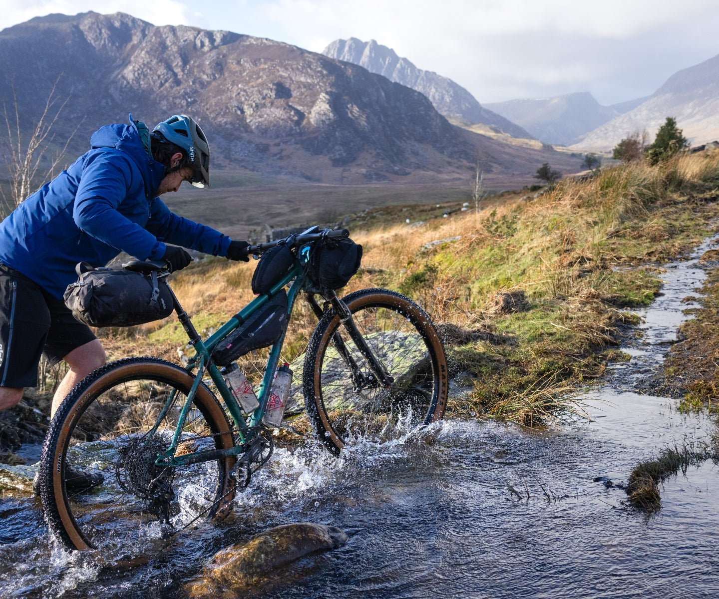 Steel bikepacking bike