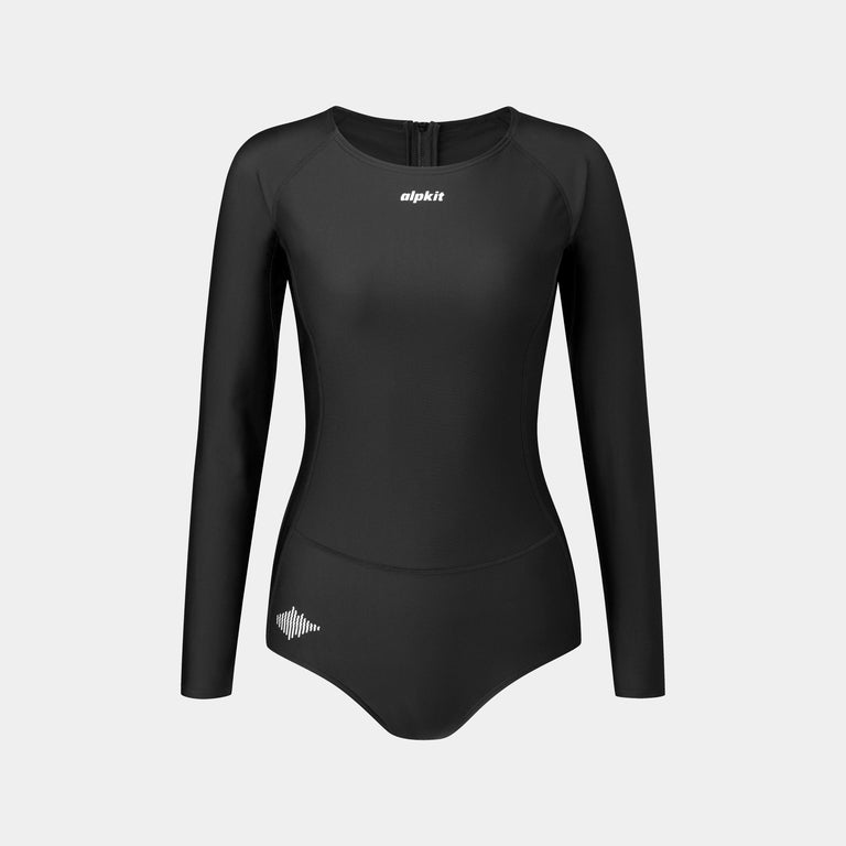 womens dulsie one piece swimsuit in black - closed