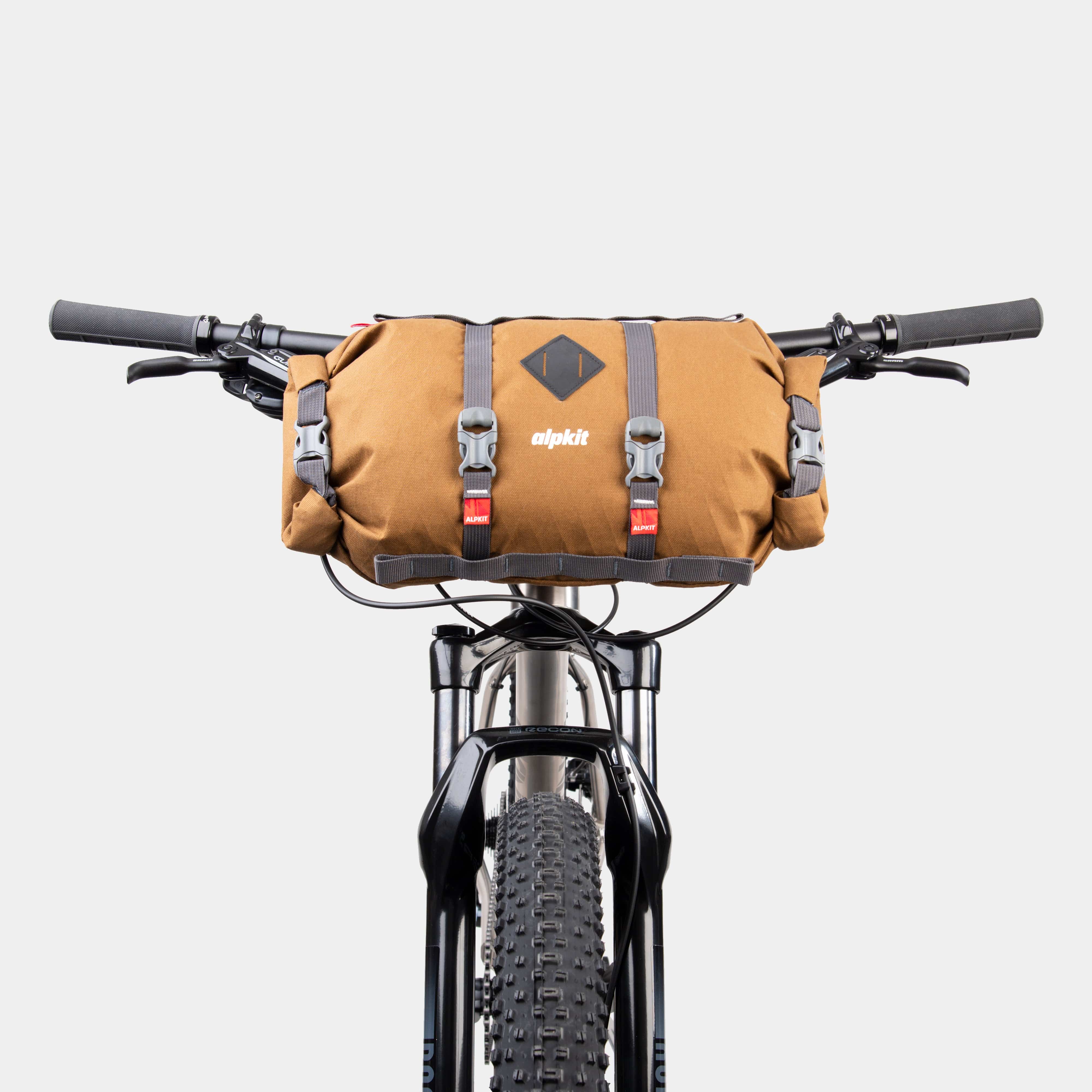 BadBlue ブラウン ポルカドット ハンドバッグ Kuoka 13L Dual-Ended Handlebar Bag