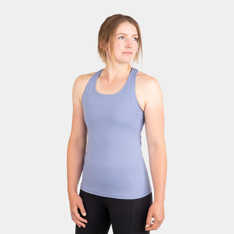 alpkit womens casino vest in dusk blue