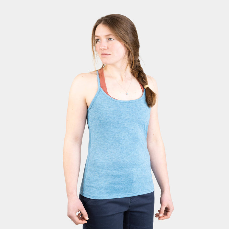 alpkit womens korri camisole in easy blue
