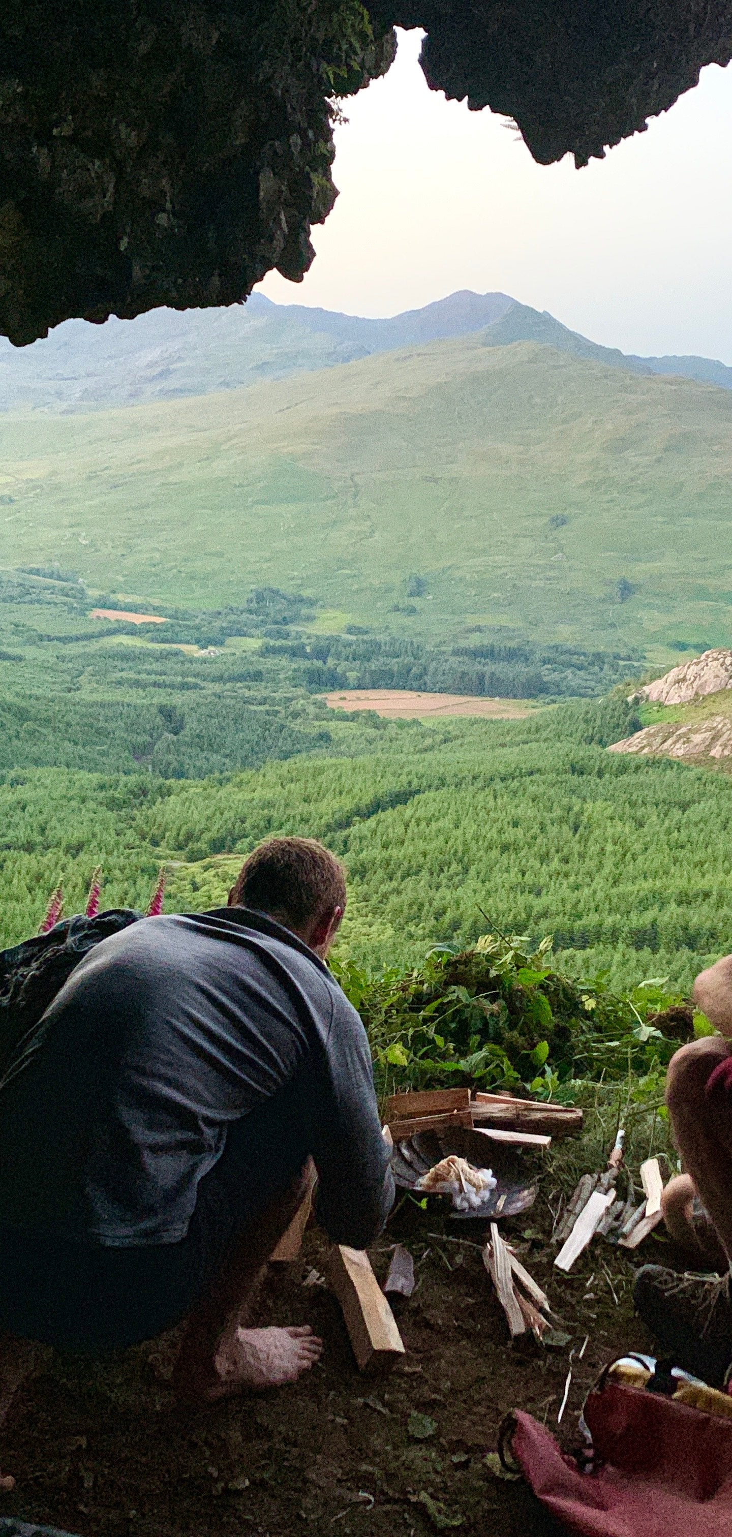 Bivvying with friends in North Wales