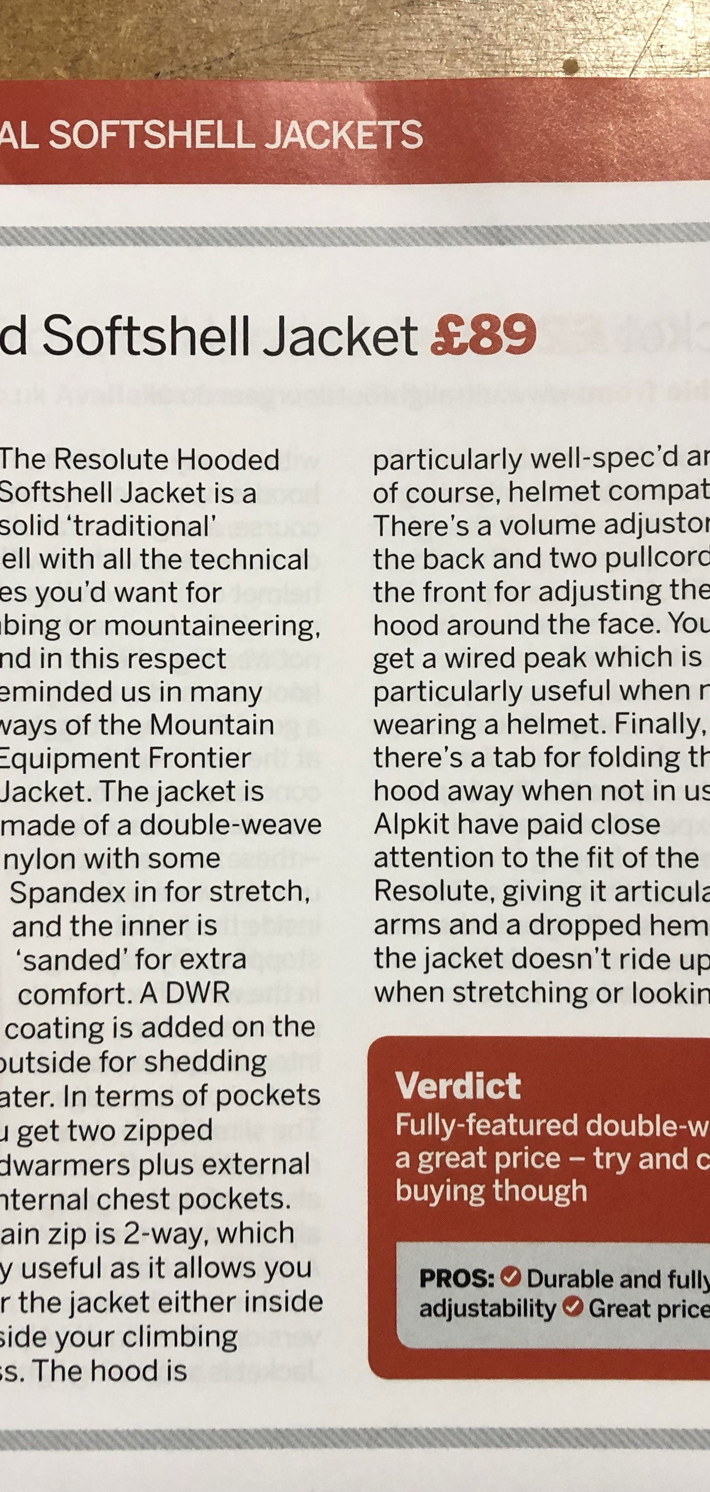 Trek and Mountain test the Alpkit Resolute Softshell Jacket