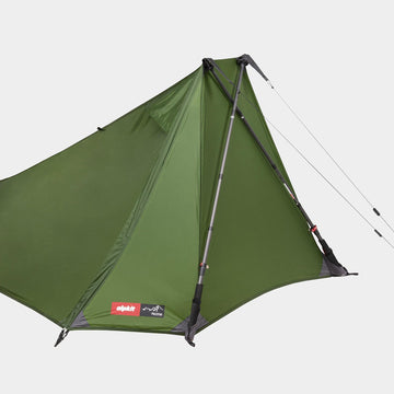 Two person tarp set up