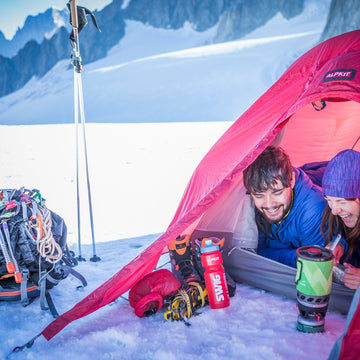 Staying warm camping in winter