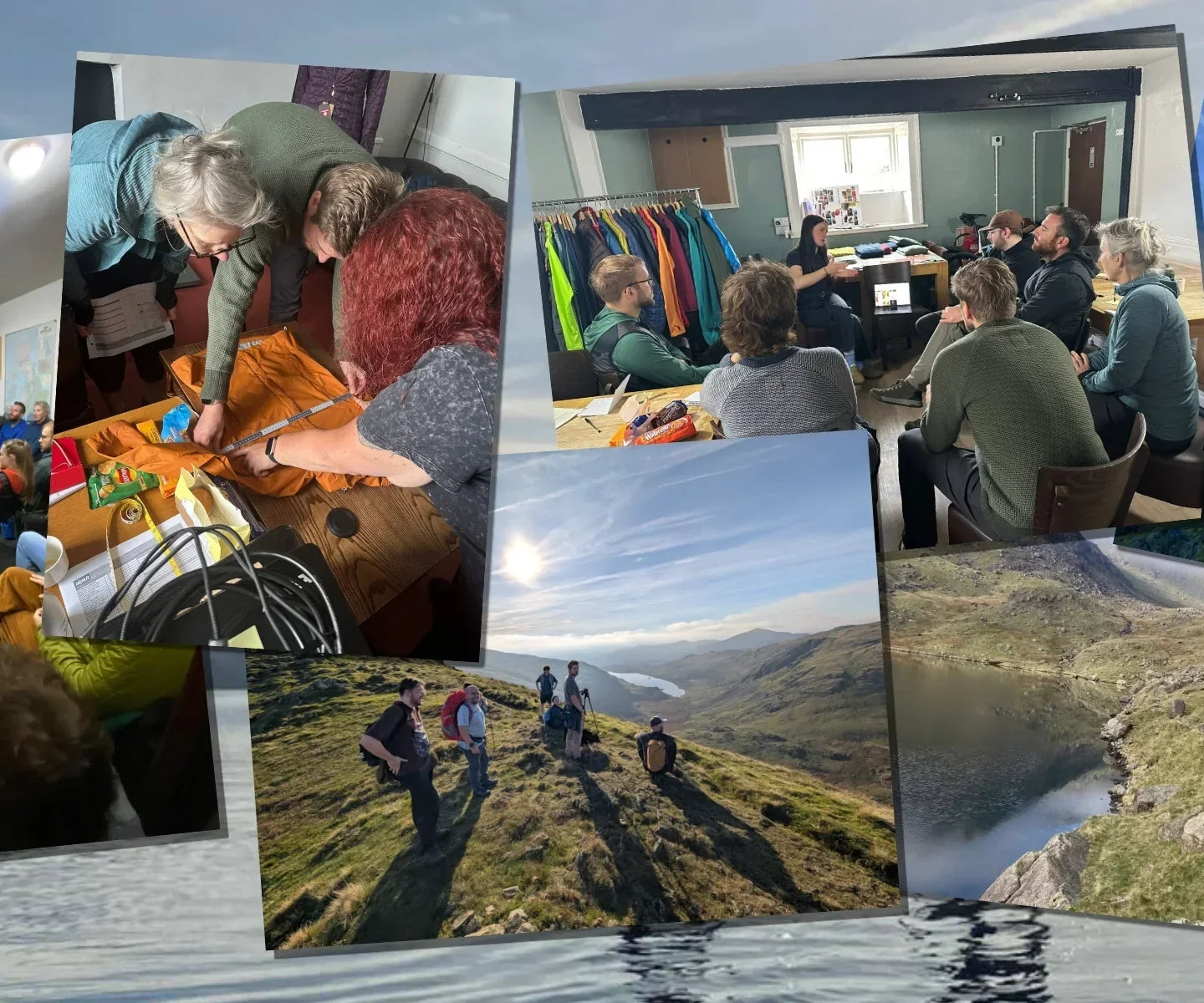 Alpkit staff on the mountain and in the product lab