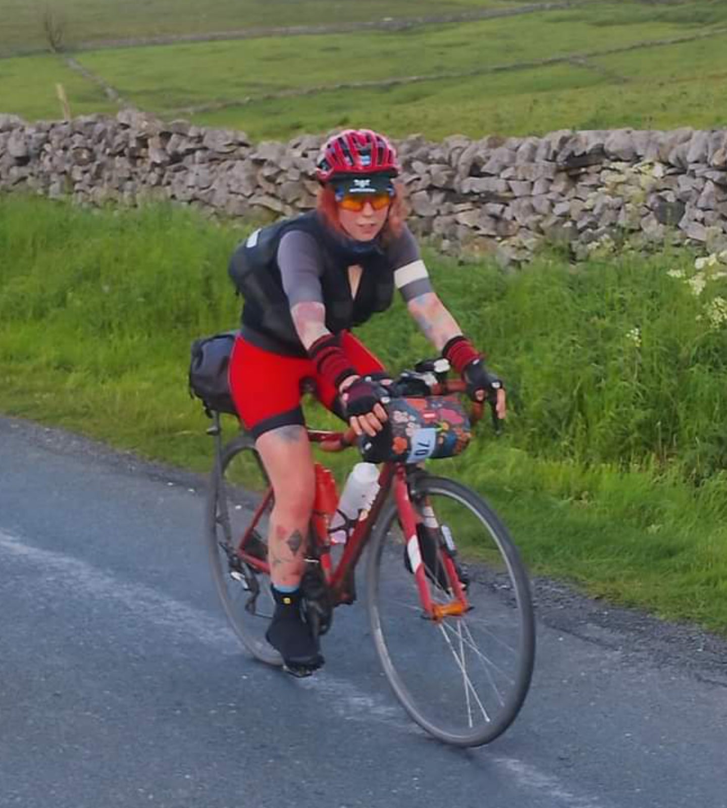 Sophia riding an Audax