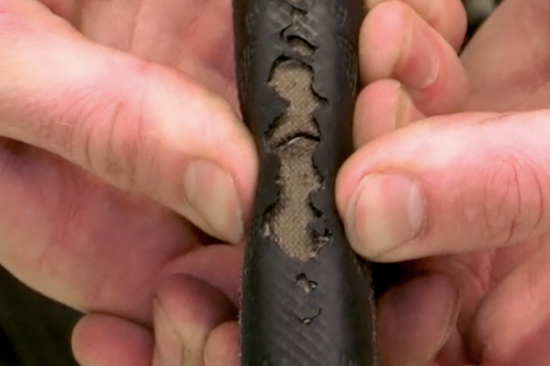 Essential bike maintenance - How to deal with a torn bike tyre whilst out riding