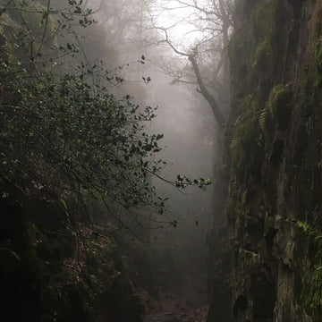 Wild camping on a cliff top