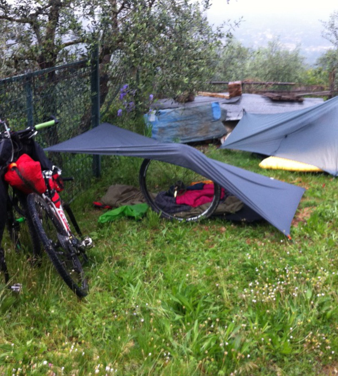 Bivvying in the rain