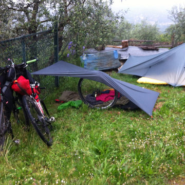 Two women bivvying in the Lake District