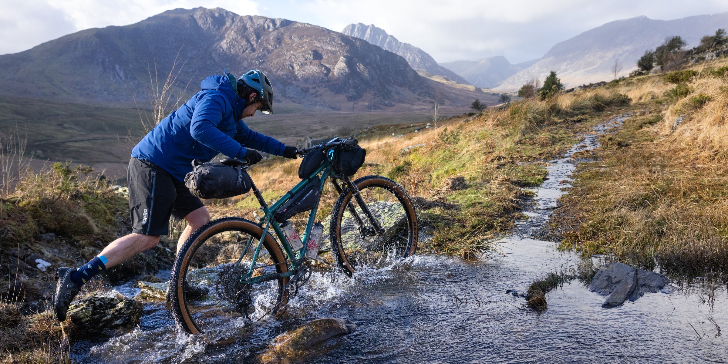 Steel bikepacking bike