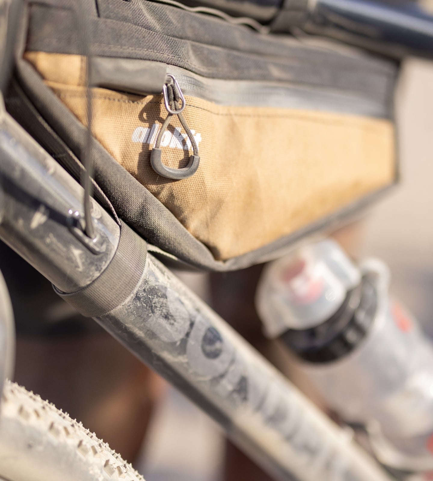 Gravel bike with bike luggage