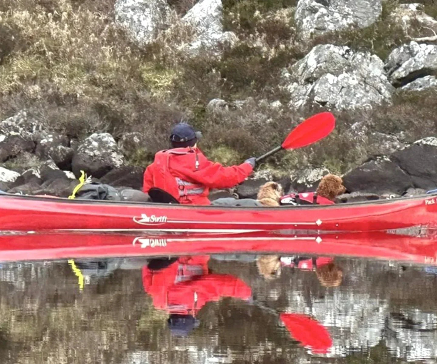 Canoeing on a Scottish Loch