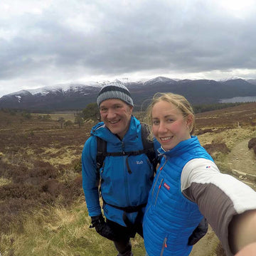 Wild camping on a cliff top