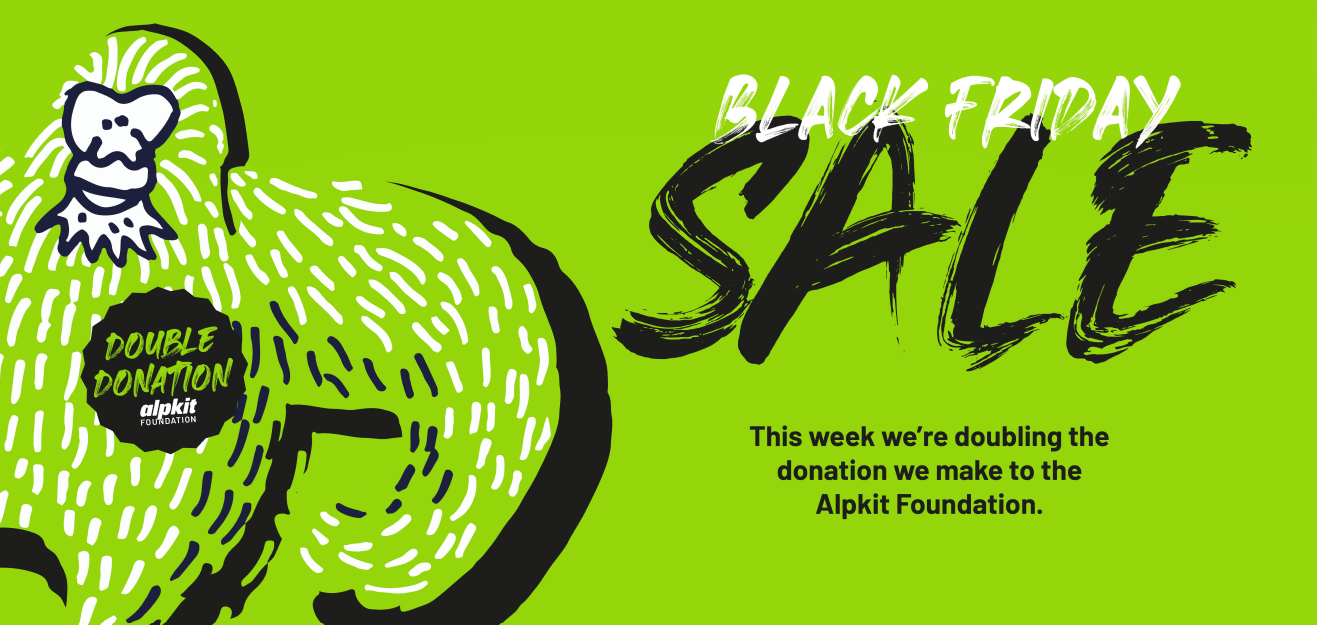 Double Donation to the Alpkit Foundation for Black Friday