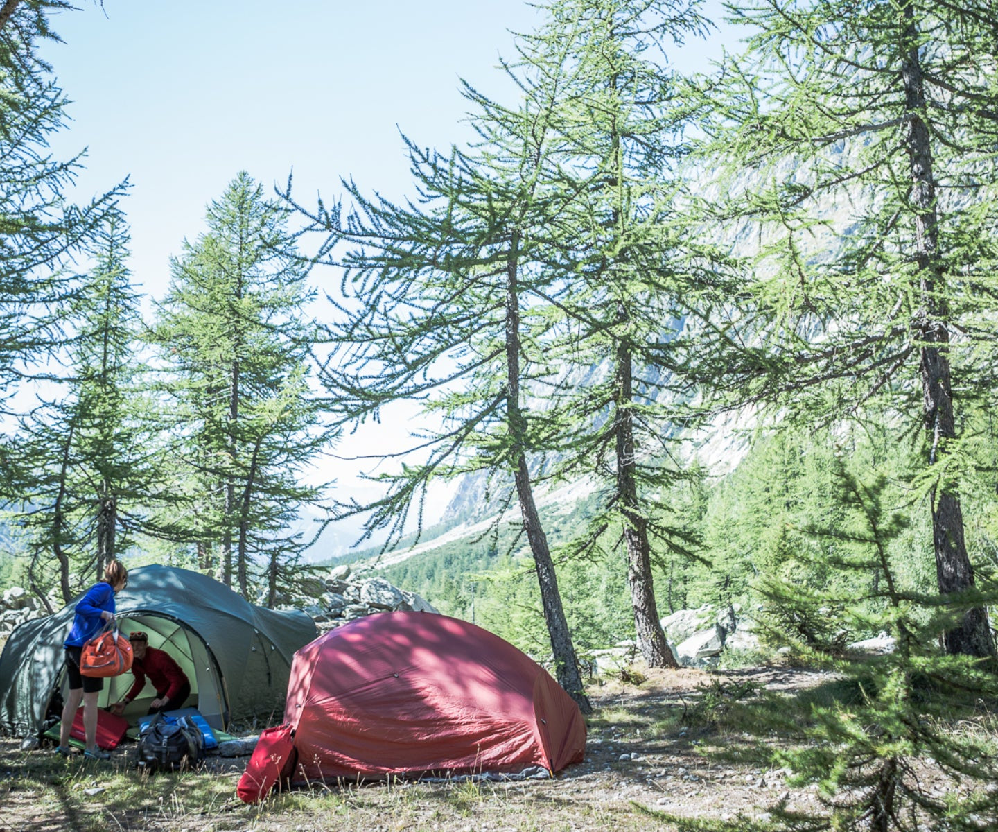 Wild camping is just part of the adventure