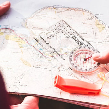 Hiking with a rucksack in the mountains