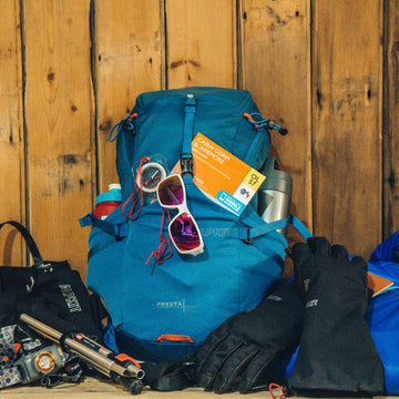 Van camping in an Alpine Trekking holiday