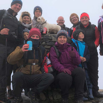 Wild camping on a cliff top