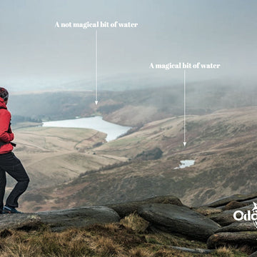 Wild camping on a cliff top