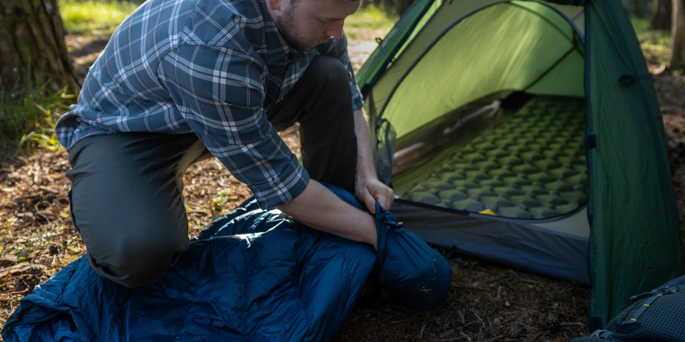 Ultralighweight down sleeping bag