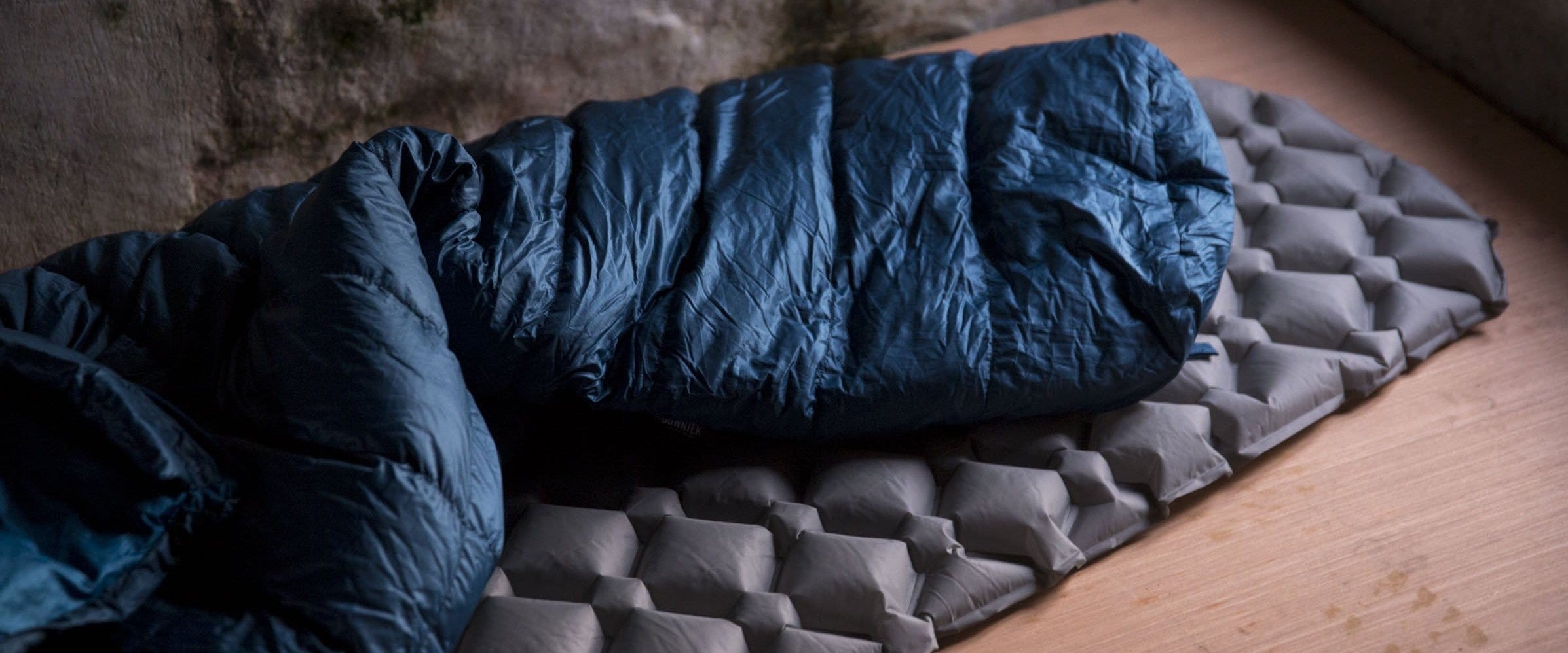An ultralight goosedown sleeping bag