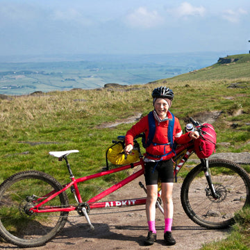 Rider on the Alps Divide