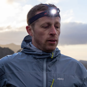 Runners wearing base layers for trail running