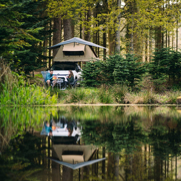 Camping in a Cotton Bell Tent