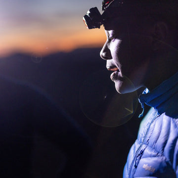 Runners wearing base layers for trail running