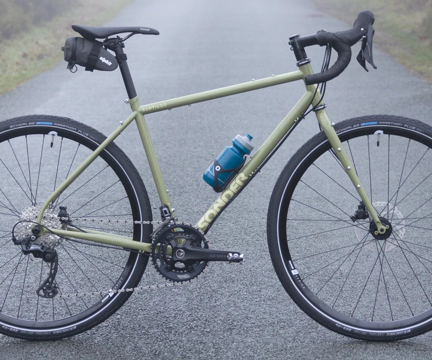 Steel framed cycle touring bike