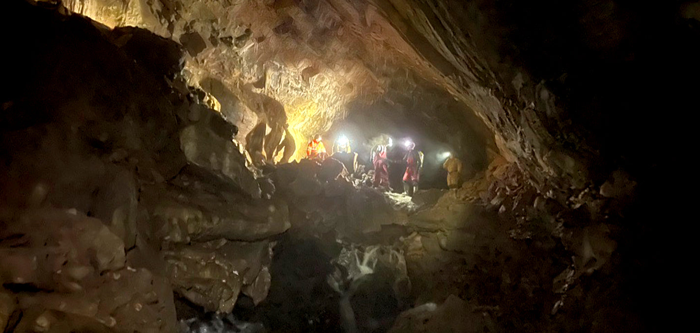 Caving suits for scouts to go underground