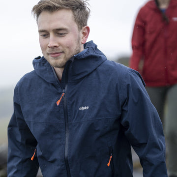 Hillwalkers walking in the rain