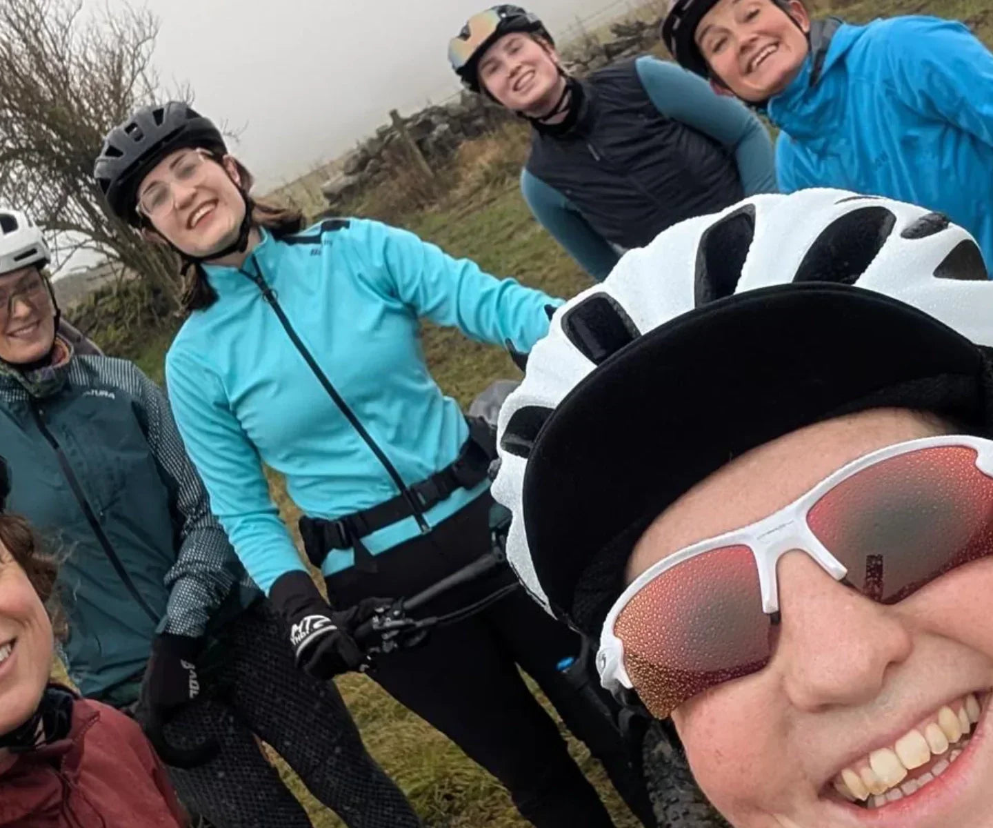 Women cyclists at Ilkley Gravel Ride