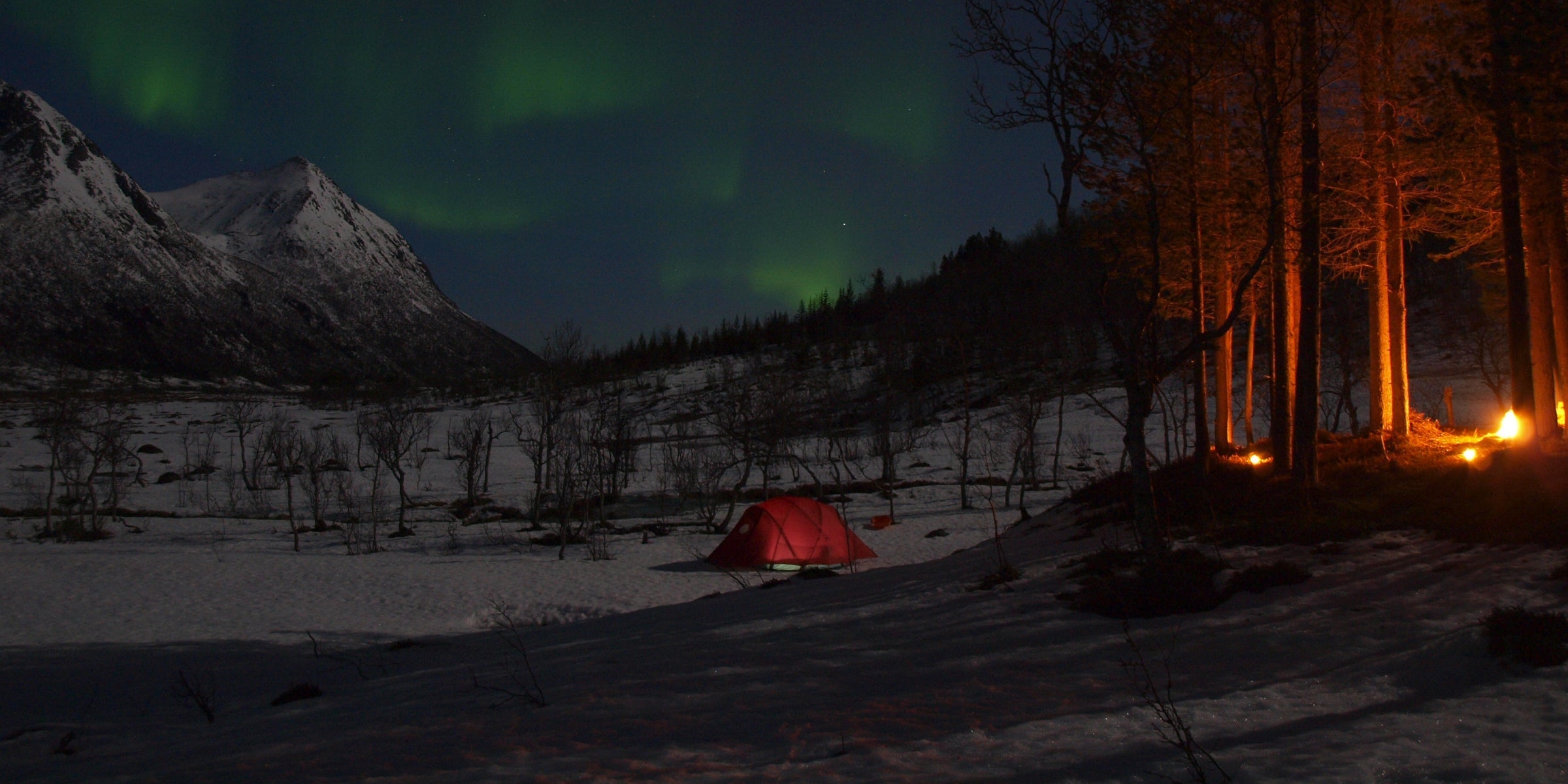 Staying warm camping in winter