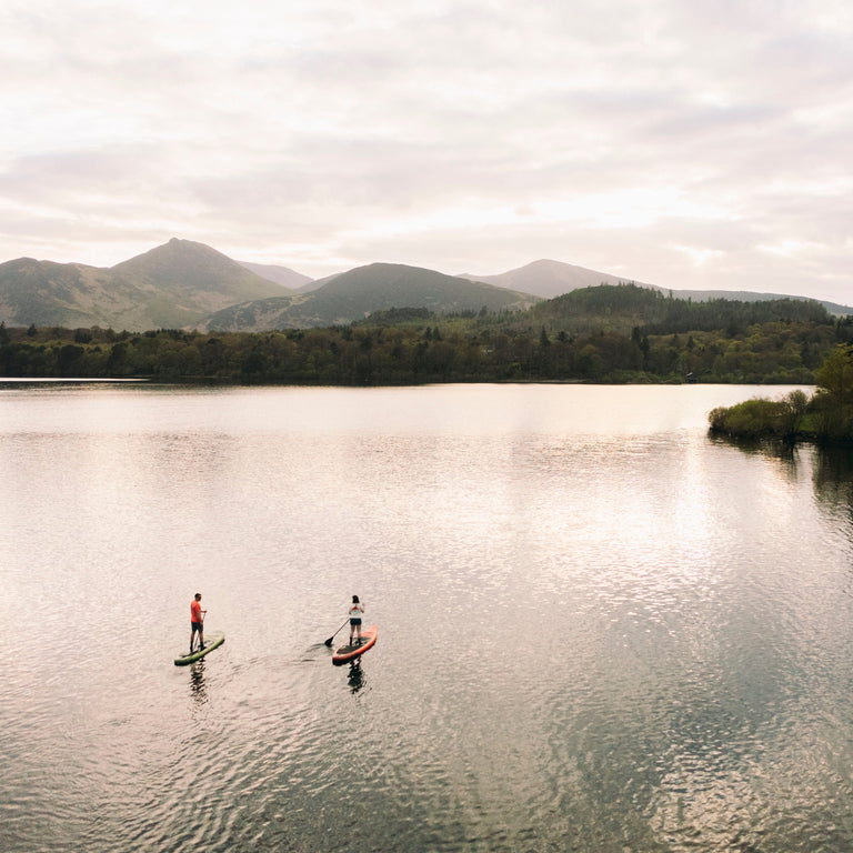 Alpkit Delta and Longshore stand up paddleboards in use