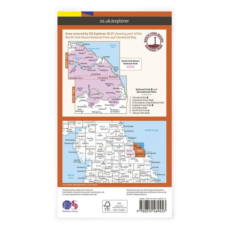 OS Explorer Laminated / North York Moors East