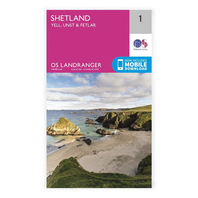 OS Landranger / Shetland Yell & Unst