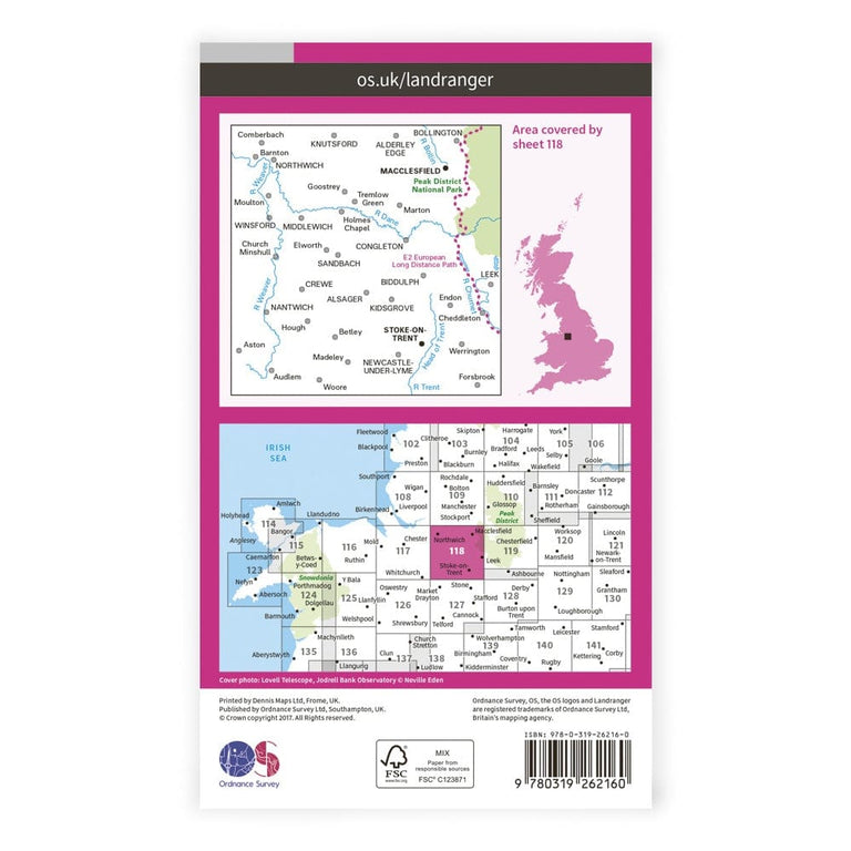 OS Landranger / Stoke On Trent, Macclesfield
