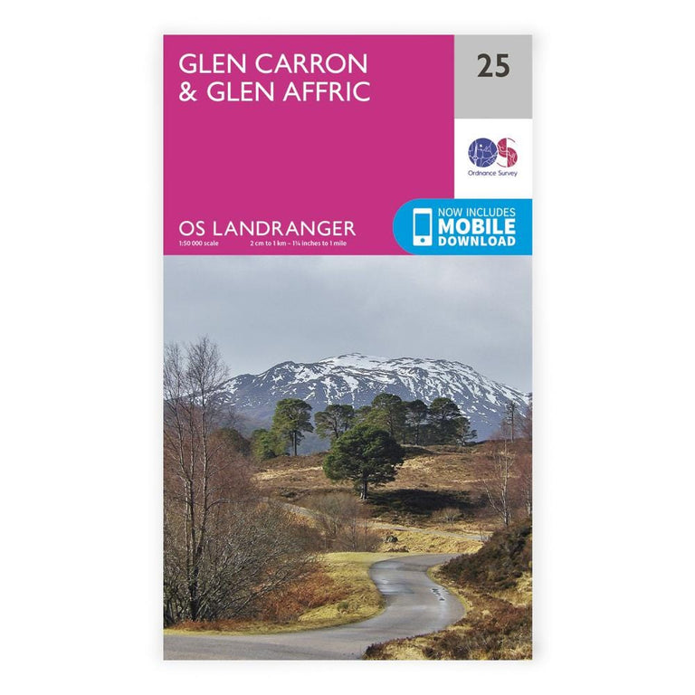 OS Landranger / Glen Carron & Glen Affric