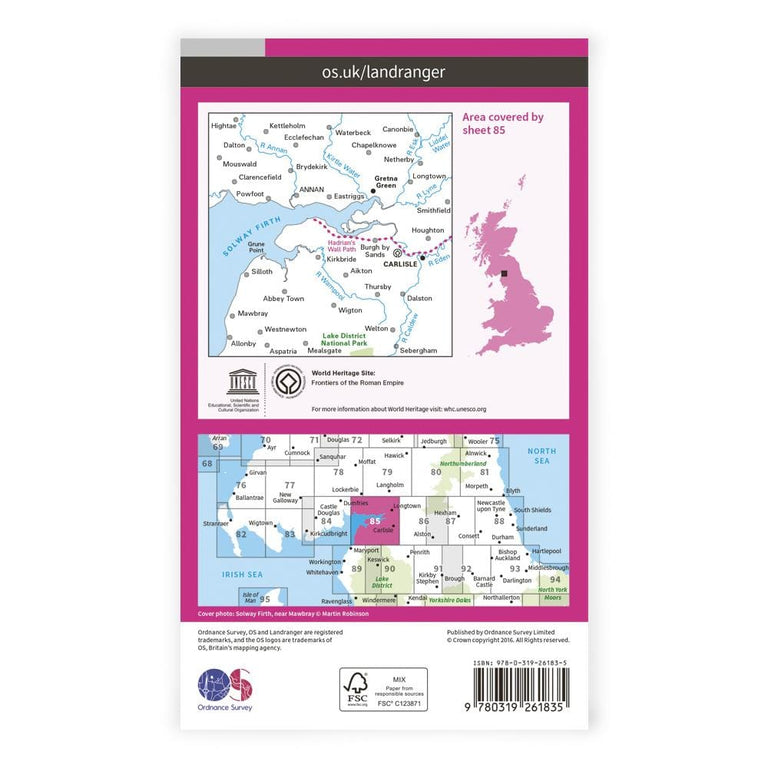 OS Landranger / Carlisle & Solway Firth