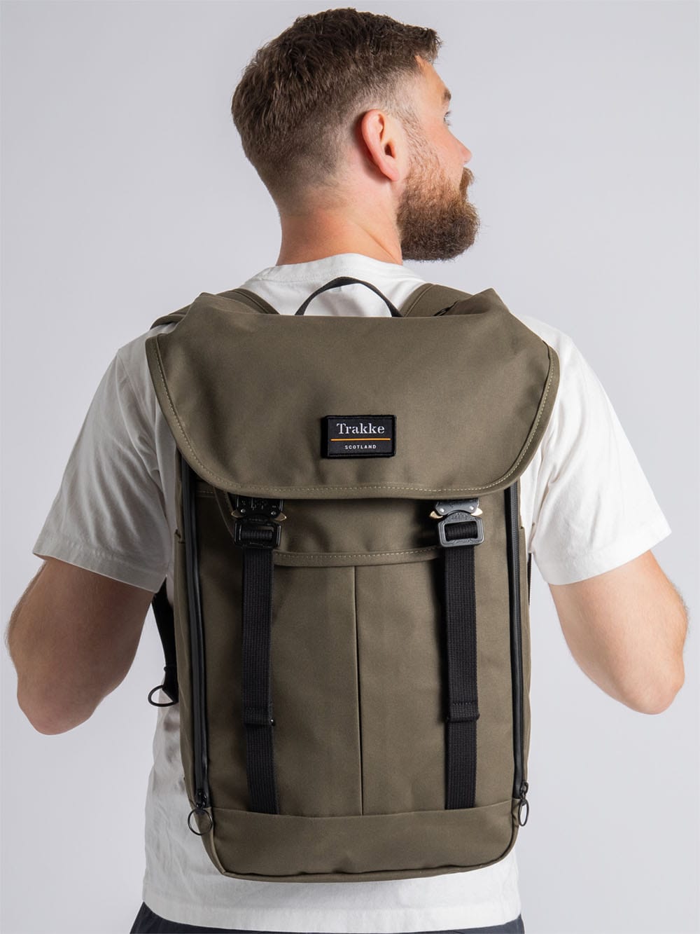 Trakke Bannoch Pro 25 Litre Waxed Canvas Backpack Handmade in Britain