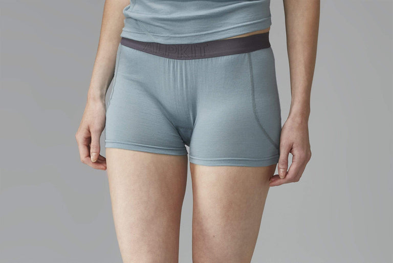 TCAKKEPPADW wmns padded boxers seagrass front - closed