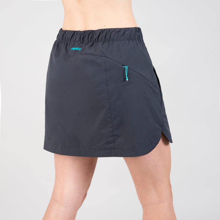 alpkit aiguille skort running hiking skort in black bck