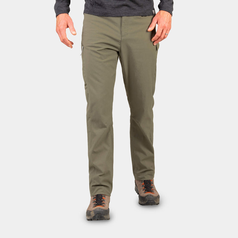 arnison mens trekking trouser pant in mortar front