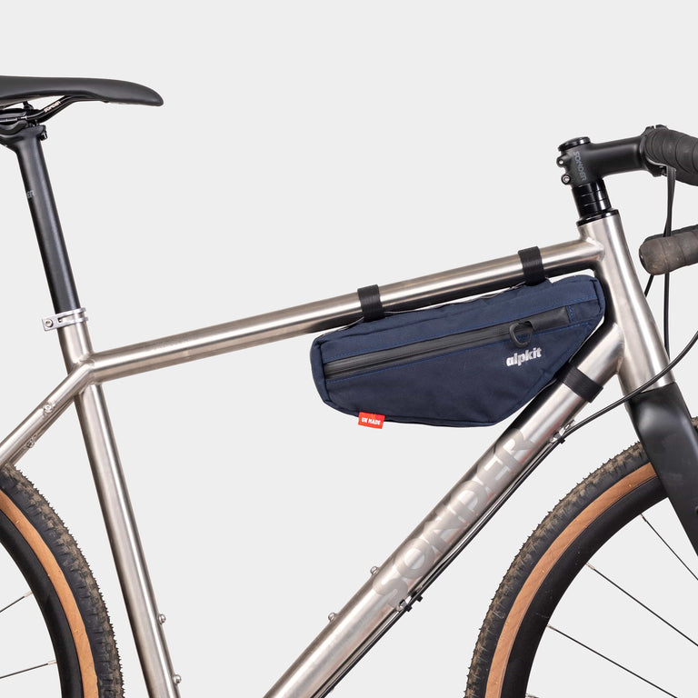 alpkit bilbie frame bag in navy