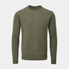 alpkit brenin wool jumper in mortar green - closed - closed