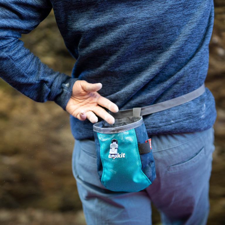 alpkit climbing chalk bag belt location