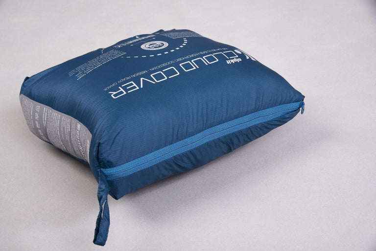 alpkit cloud cover down quilt duvet in nemo stuffed - closed